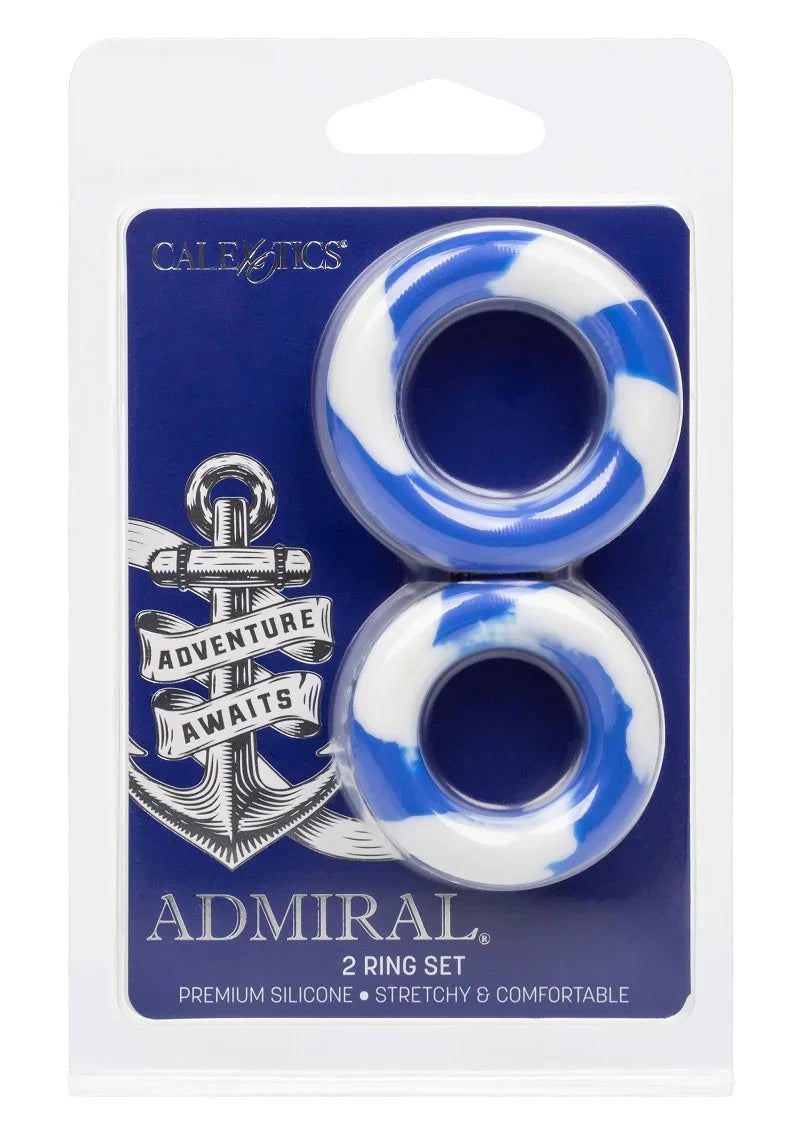 ♂ CalExotics Admiral 2 Ring Set - Happytoys Sexshop: Toys for Feeling Happy & Easy 😊 - Discreet geleverd