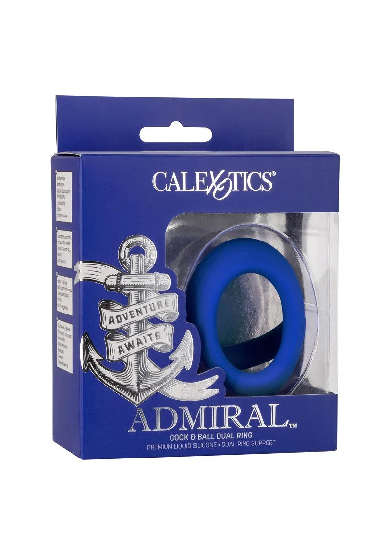 ♂ CalExotics Admiral Cock & Ball Dual Ring - Happytoys Sexshop: Toys for Feeling Happy & Easy 😊 - Discreet geleverd