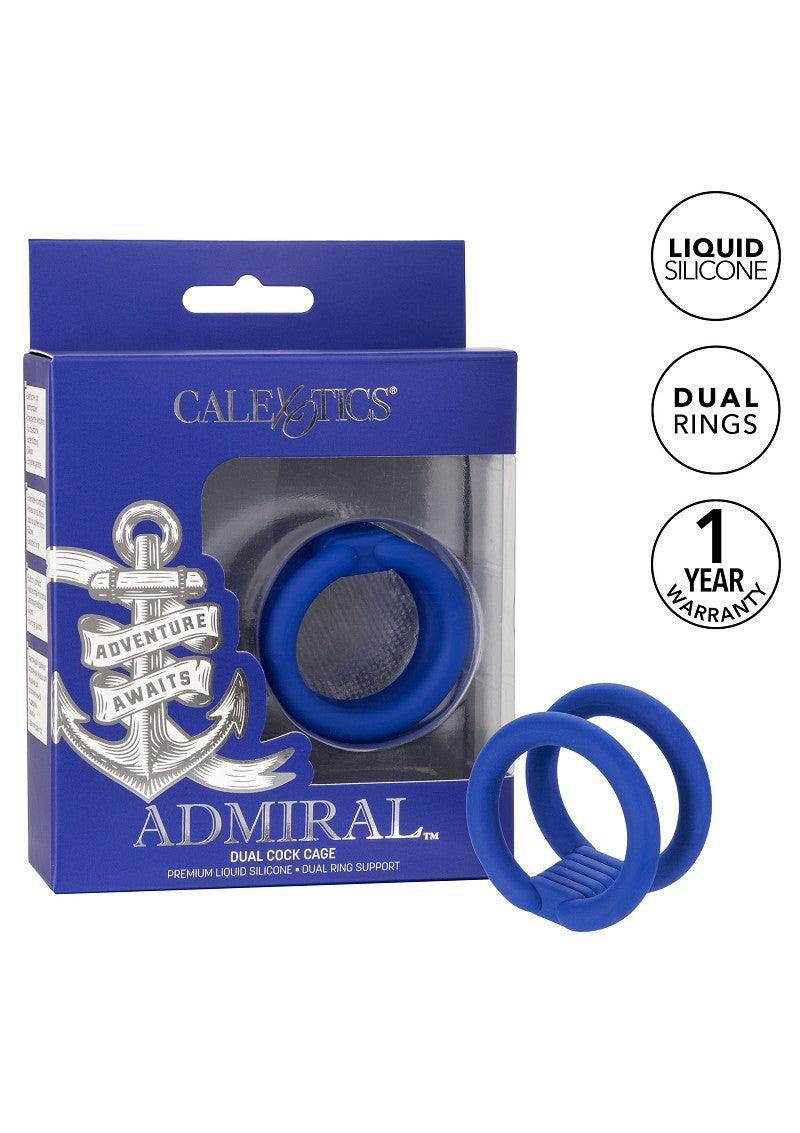 ♂ CalExotics Admiral Dual Cock Cage - Happytoys Sexshop: Toys for Feeling Happy & Easy 😊 - Discreet geleverd