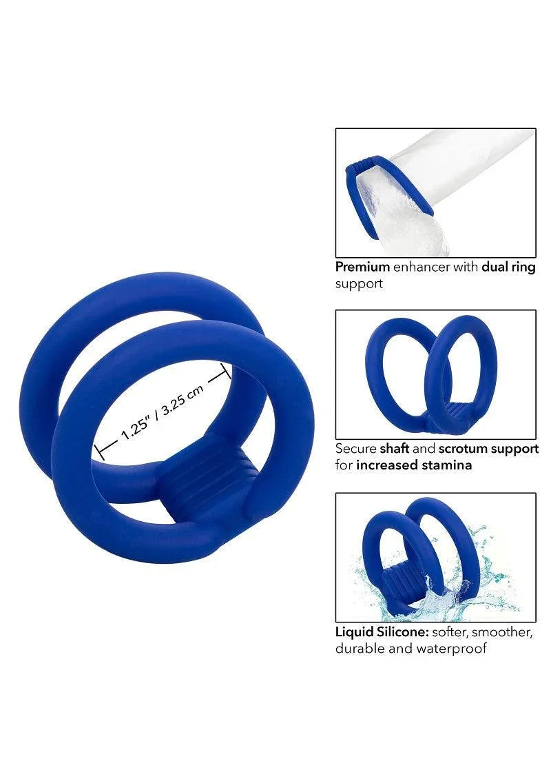 ♂ CalExotics Admiral Dual Cock Cage - Happytoys Sexshop: Toys for Feeling Happy & Easy 😊 - Discreet geleverd