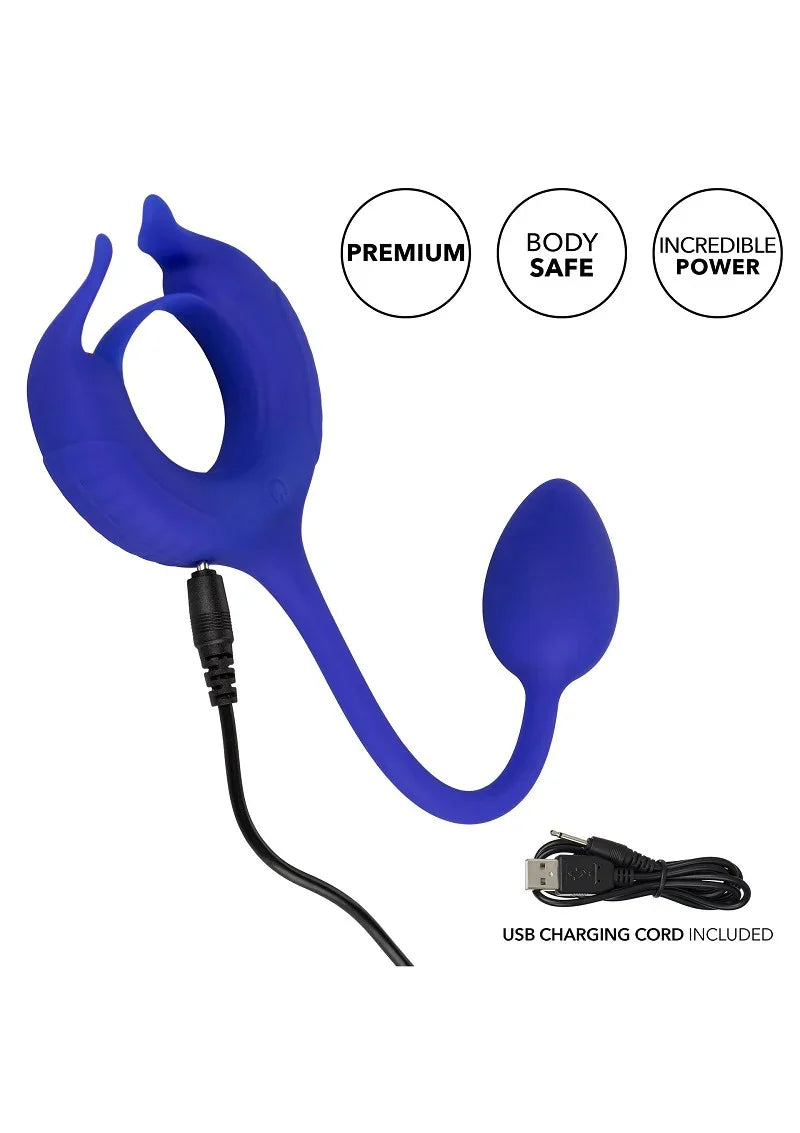 ♂ CalExotics Admiral Plug and Play Weighted Cock Ring - Happytoys Sexshop: Toys for Feeling Happy & Easy 😊 - Discreet geleverd