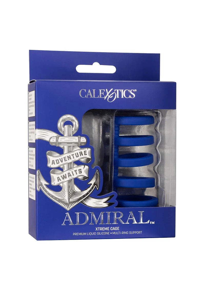 ♂ CalExotics Admiral Xtreme Cock Cage - Happytoys Sexshop: Toys for Feeling Happy & Easy 😊 - Discreet geleverd