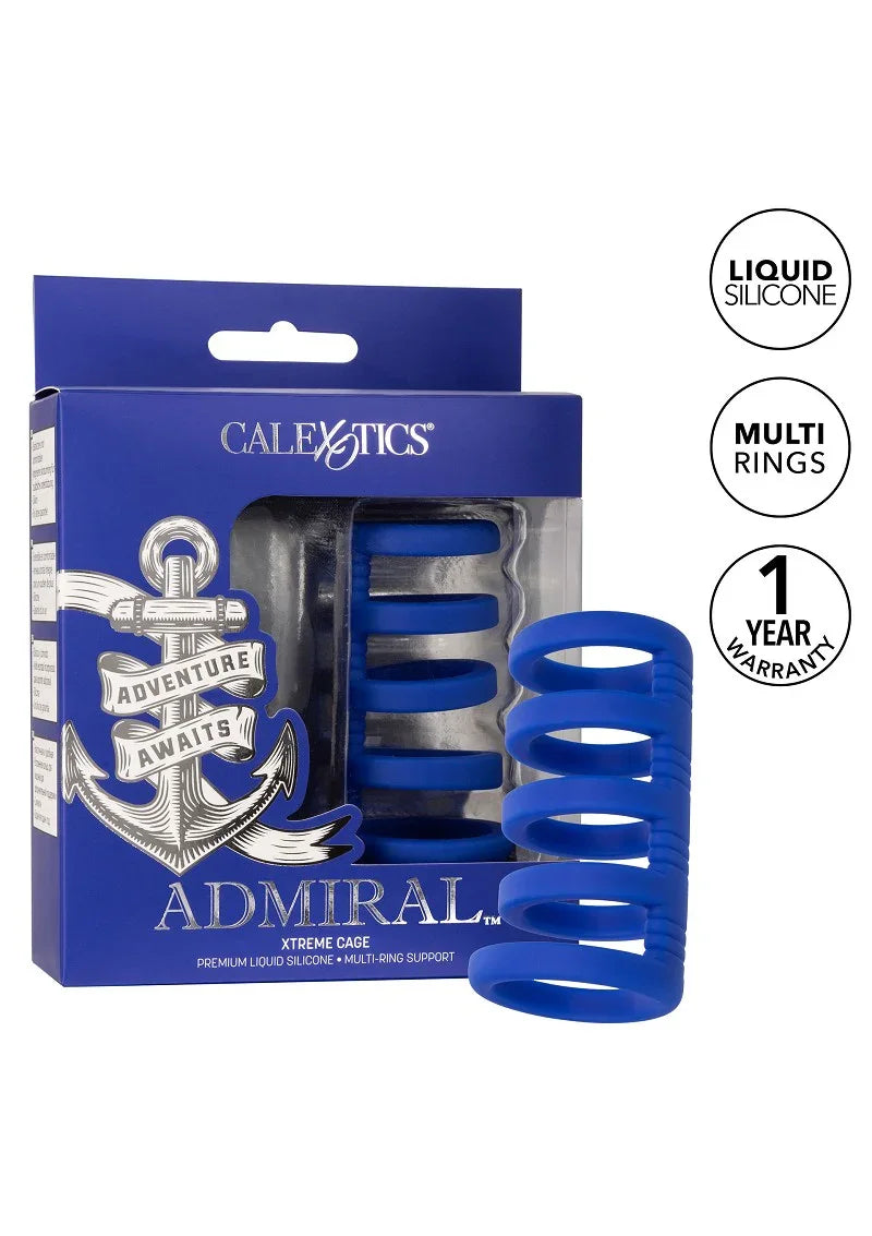 ♂ CalExotics Admiral Xtreme Cock Cage - Happytoys Sexshop: Toys for Feeling Happy & Easy 😊 - Discreet geleverd