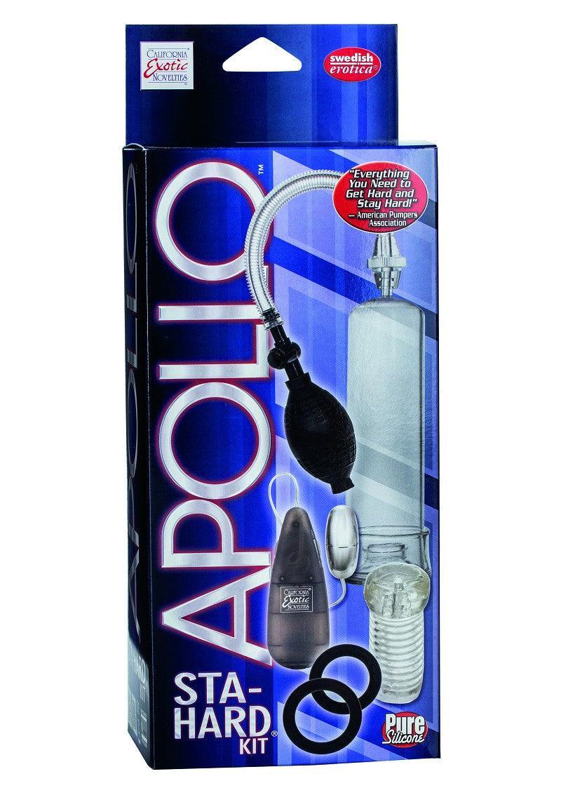 Apollo Sta-Hard Kit Penis pomp met cockring by CalExotics - Happytoys Sexshop: Toys for Feeling Happy & Easy π - Discreet geleverd