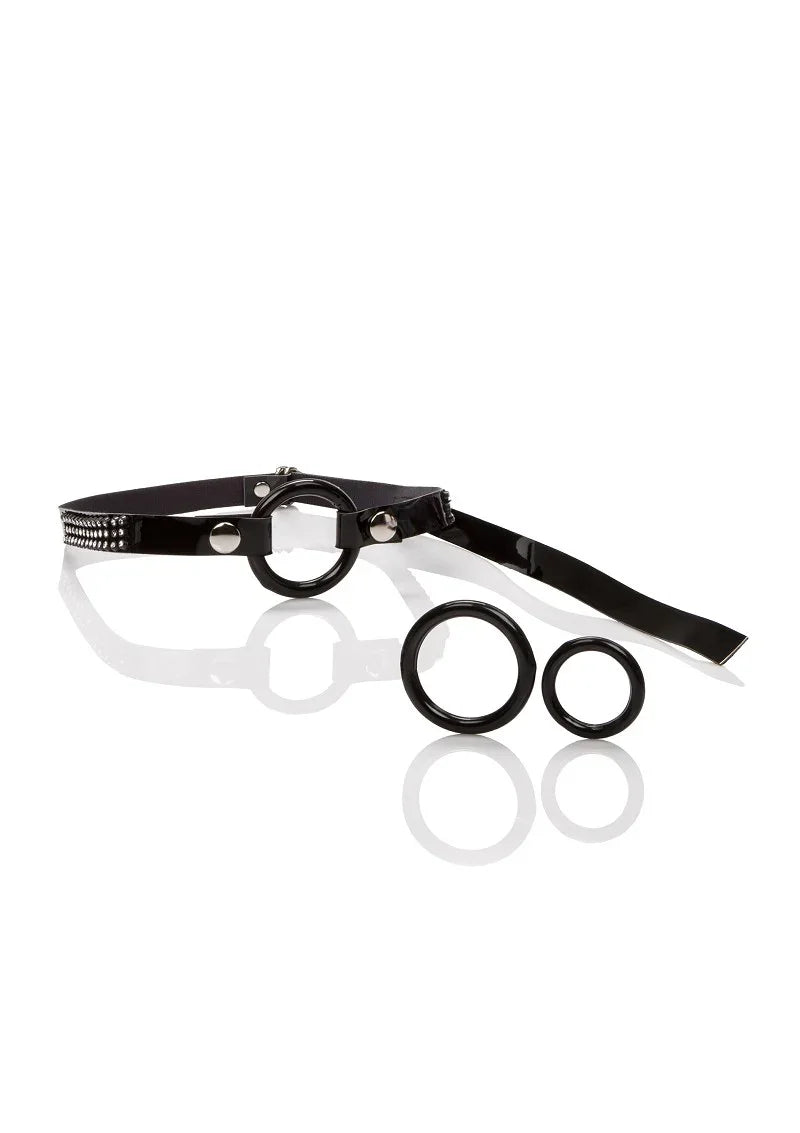 CalExotics Bound By Diamonds Open Ring Gag - Happytoys Sexshop: Toys for Feeling Happy & Easy 😊 - Discreet geleverd