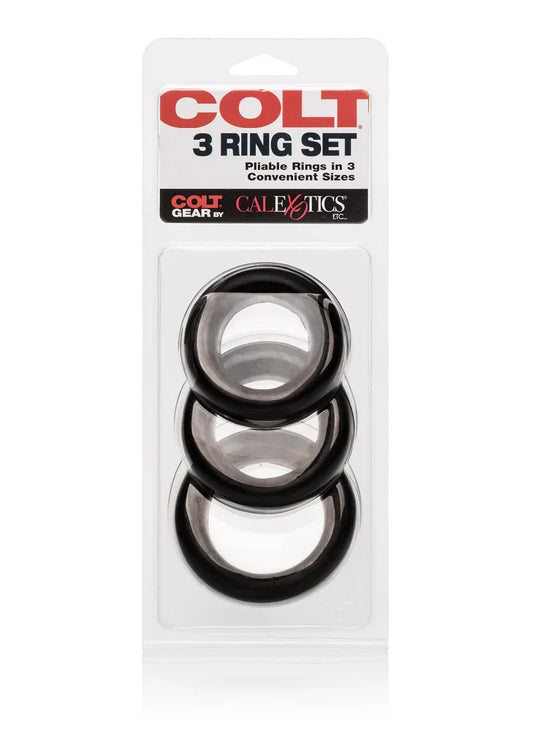 COLT 3 Ring Set Cockrings by CalExotics - Happytoys Sexshop: Toys for Feeling Happy & Easy π - Discreet geleverd