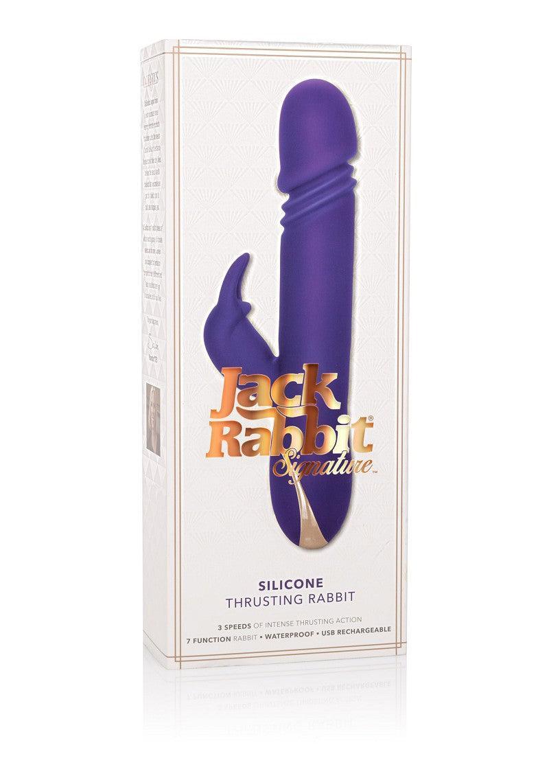 Jack Rabbit Signature Silicone Thrusting Rabbit by CalExotics - Happytoys Sexshop: Toys for Feeling Happy & Easy 😊 - Discreet geleverd