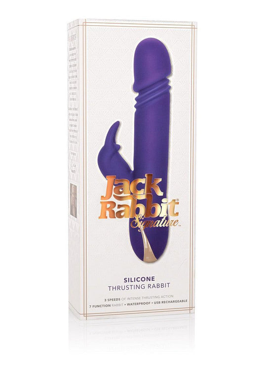 Jack Rabbit Signature Silicone Thrusting Rabbit by CalExotics - Happytoys Sexshop: Toys for Feeling Happy & Easy π - Discreet geleverd