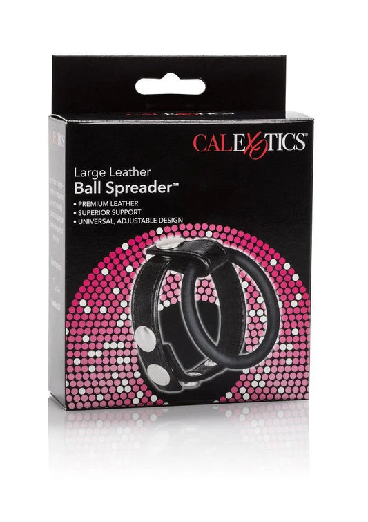 CalExotics Large Leather Ball Spreader - Happytoys Sexshop: Toys for Feeling Happy & Easy π - Discreet geleverd