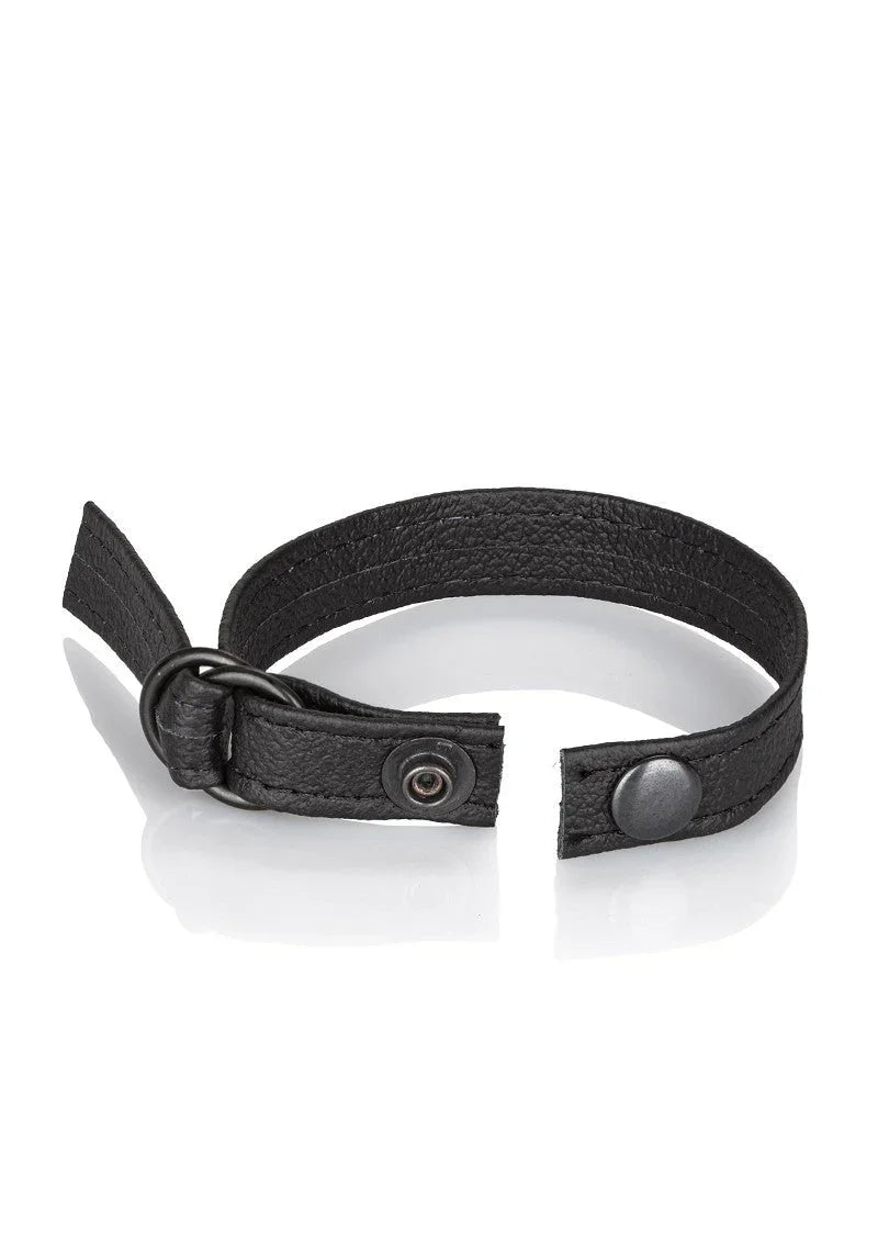 Leather Cinch Cockring by CalExotics - Happytoys Sexshop: Toys for Feeling Happy & Easy π - Discreet geleverd