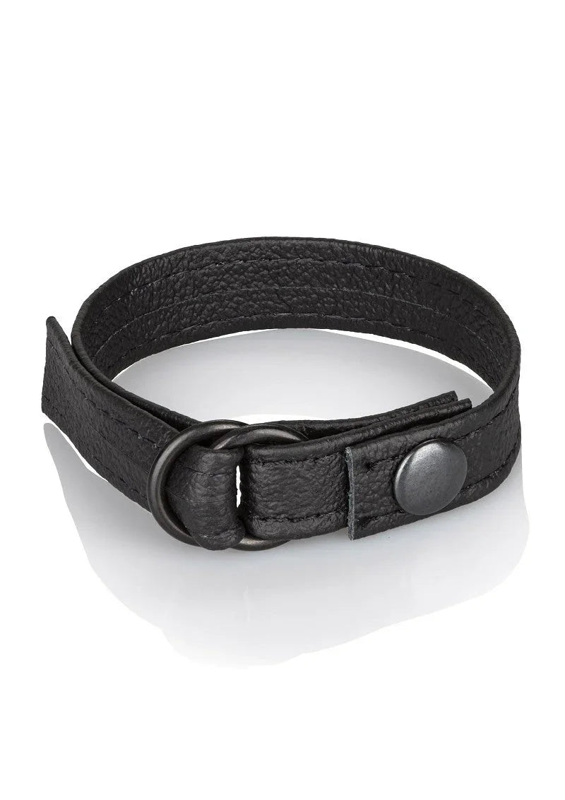 Leather Cinch Cockring by CalExotics - Happytoys Sexshop: Toys for Feeling Happy & Easy π - Discreet geleverd