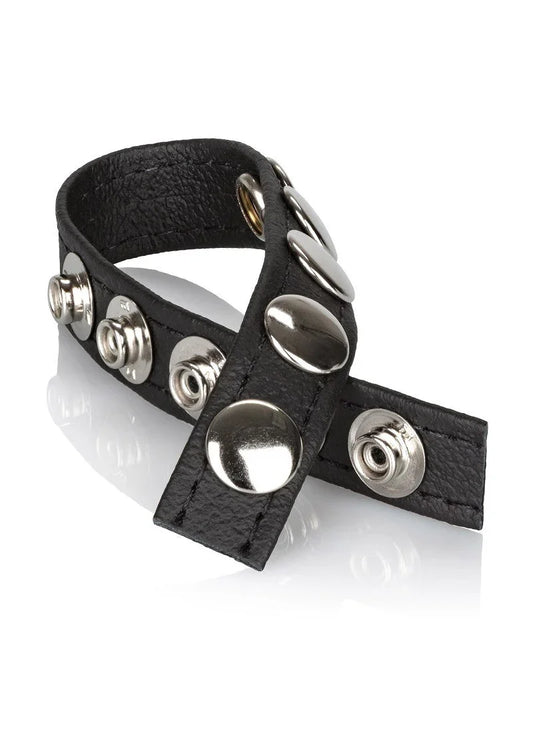 Leather Multi-Snap Ring by CalExotics - Happytoys Sexshop: Toys for Feeling Happy & Easy π - Discreet geleverd