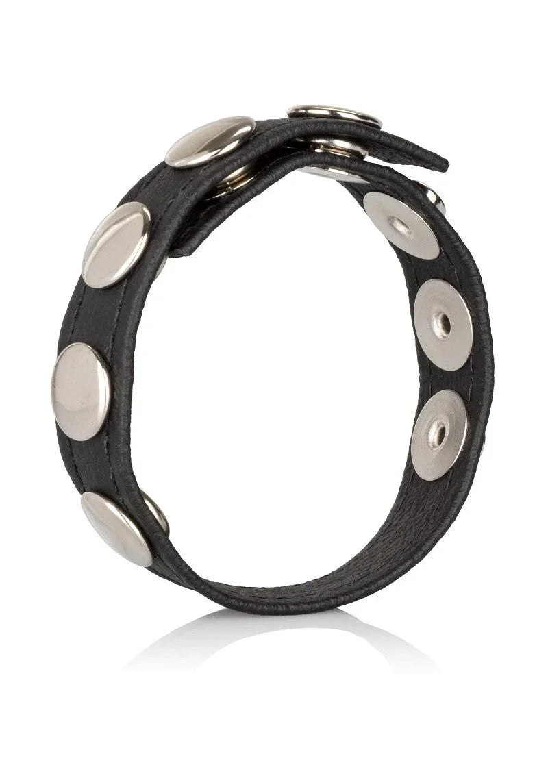Leather Multi-Snap Ring by CalExotics - Happytoys Sexshop: Toys for Feeling Happy & Easy π - Discreet geleverd