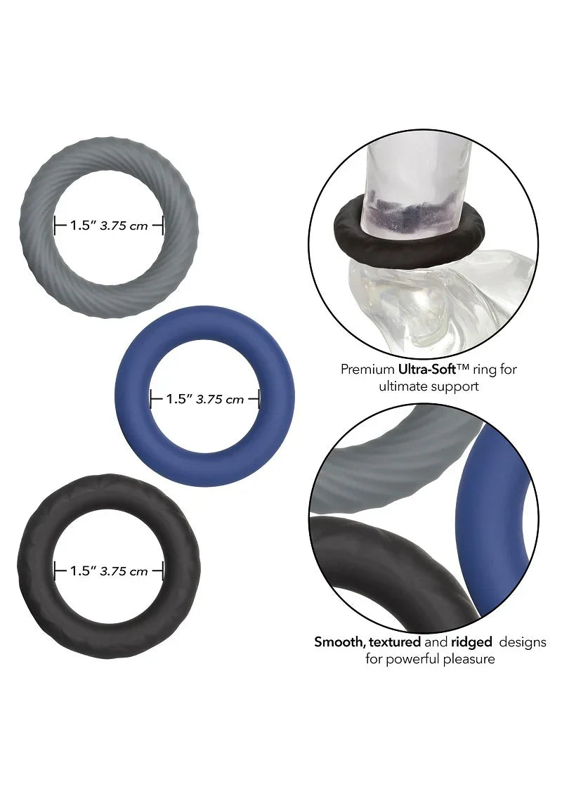 β CalExotics Link Up Ultra-Soft Extreme Set cockring Happytoys Sexshop: Toys for Feeling Happy & Easy π