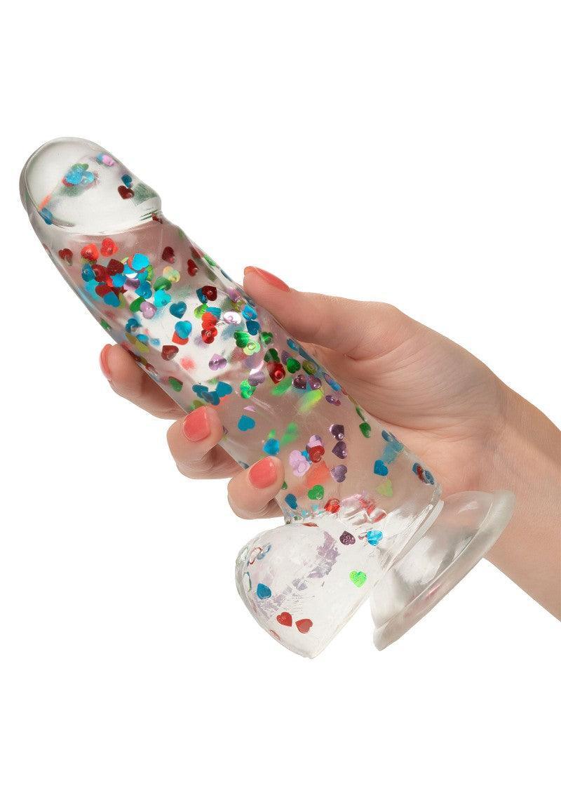 ♂ ♀ CalExotics Naughty Bits I Love Dick Heart-filled Dong - Happytoys Sexshop: Toys for Feeling Happy & Easy 😊 - Discreet geleverd
