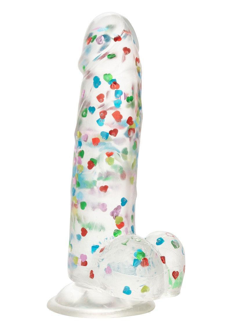 ♂ ♀ CalExotics Naughty Bits I Love Dick Heart-filled Dong - Happytoys Sexshop: Toys for Feeling Happy & Easy 😊 - Discreet geleverd