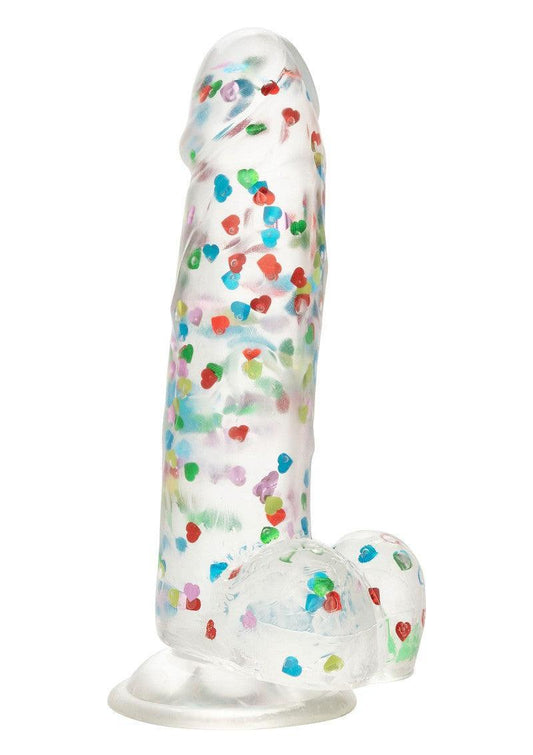 Naughty Bits I Love Dick Heart-filled Dong by CalExotics - Happytoys Sexshop: Toys for Feeling Happy & Easy π - Discreet geleverd