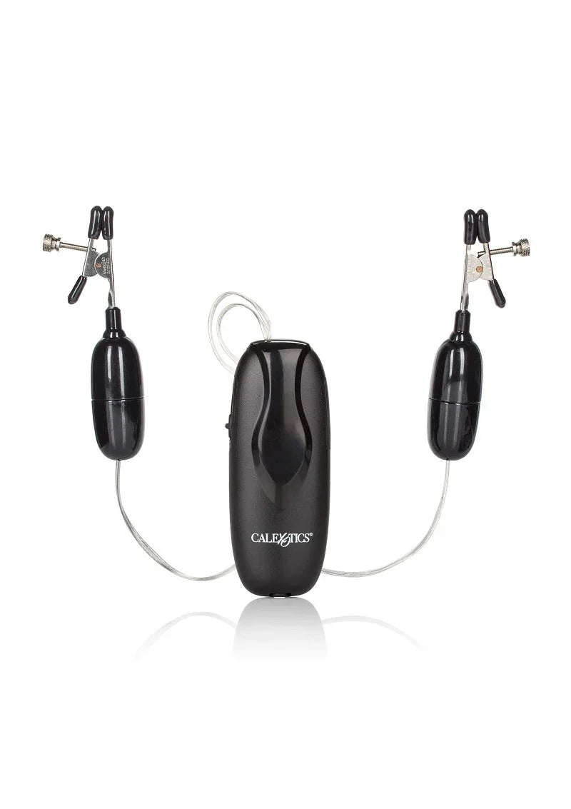 CalExotics Nipple Play twee vibrerende tepelklemmen - Happytoys Sexshop: Toys for Feeling Happy & Easy 😊 - Discreet geleverd