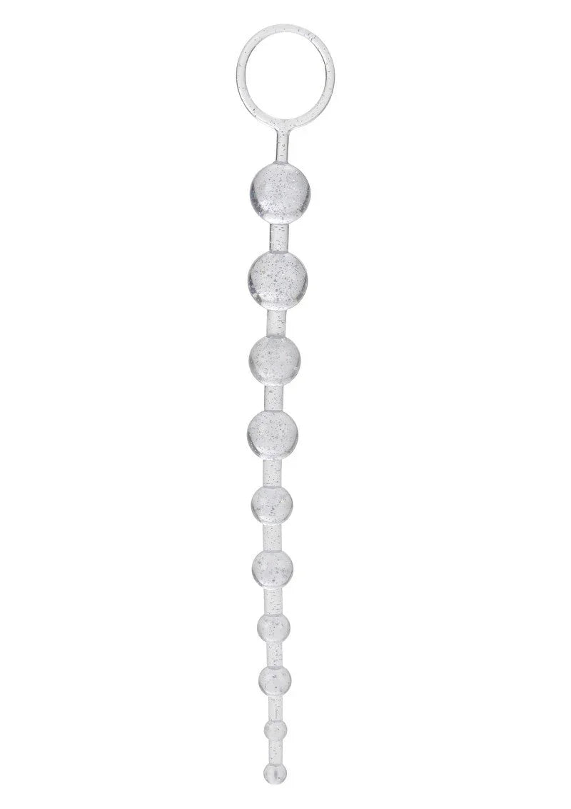 Platinum X-10 Beads Anaal kralen by CalExotics - Happytoys Sexshop: Toys for Feeling Happy & Easy 😊 - Discreet geleverd