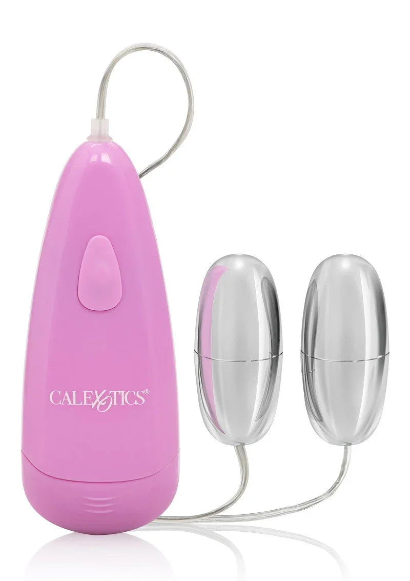 Pocket Exotics Waterproof Double Silver Bullets by CalExotics - Happytoys Sexshop: Toys for Feeling Happy & Easy 😊 - Discreet geleverd