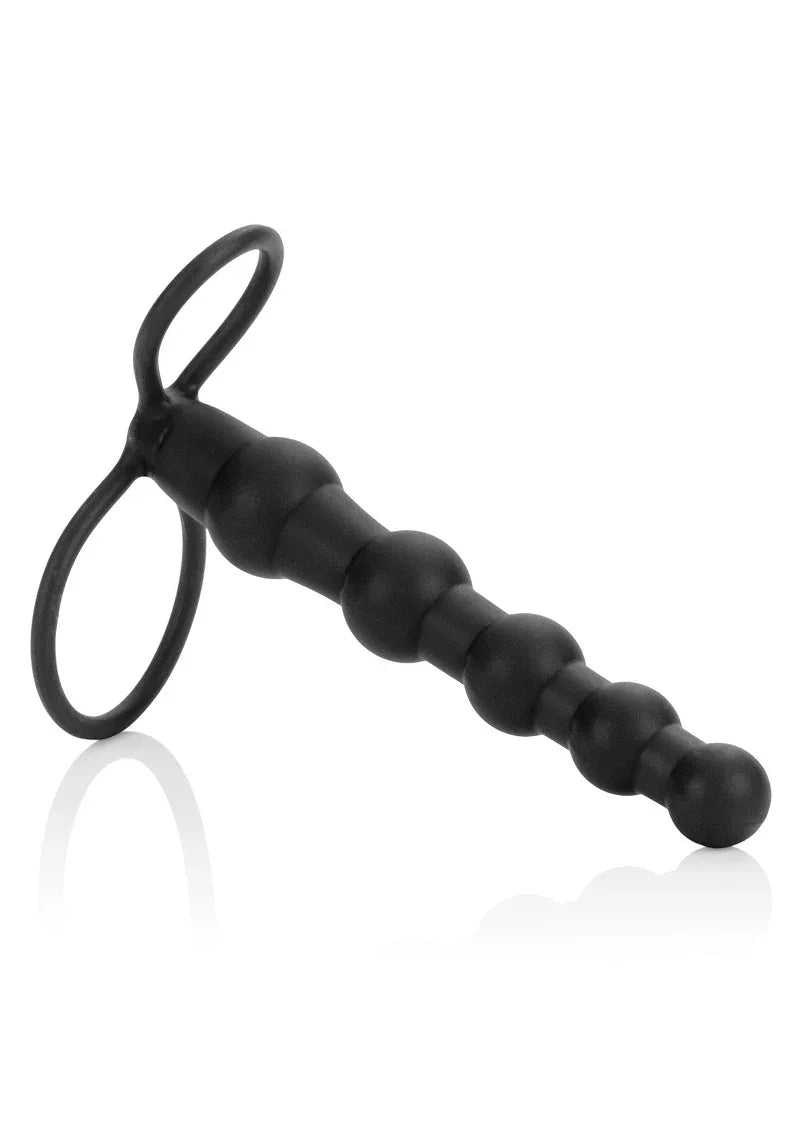 CalExotics Silicone Love Rider Beaded Dual Penetrator - Happytoys Sexshop: Toys for Feeling Happy & Easy 😊 - Discreet geleverd