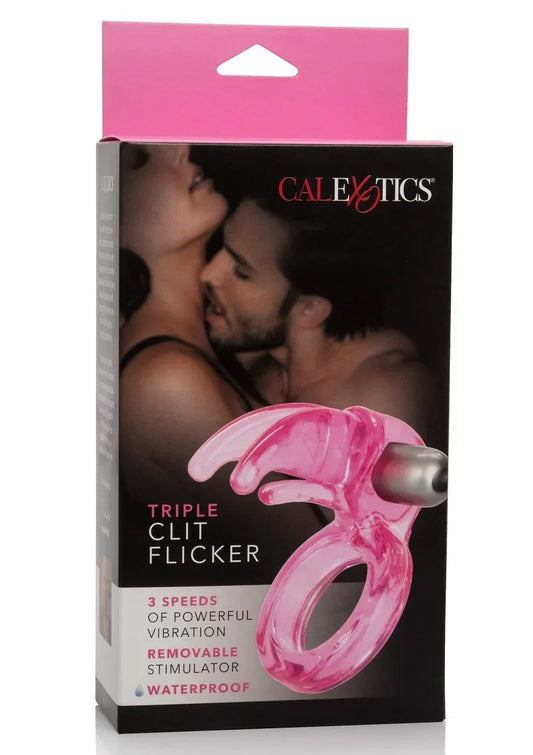 Triple Clit Flicker by CalExotics - Happytoys Sexshop: online sex shop for Feeling Happy & Easy 😊 - Discreet geleverd