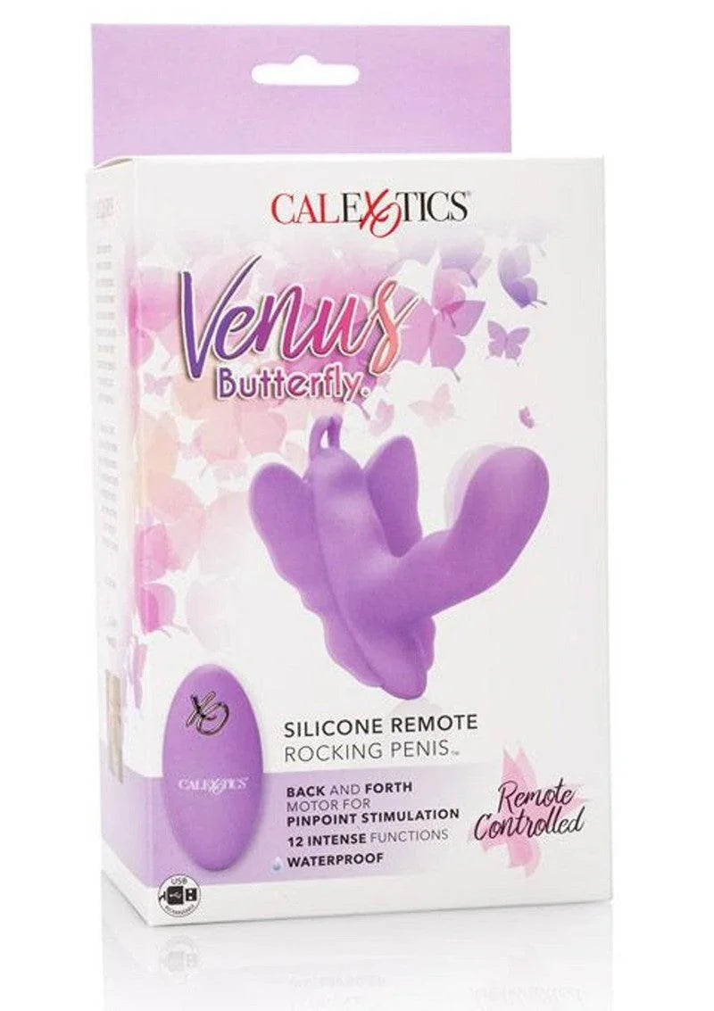 Venus Butterfly Silicone Remote Rocking Penis by CalExotics - Happytoys Sexshop: Toys for Feeling Happy & Easy 😊 - Discreet geleverd