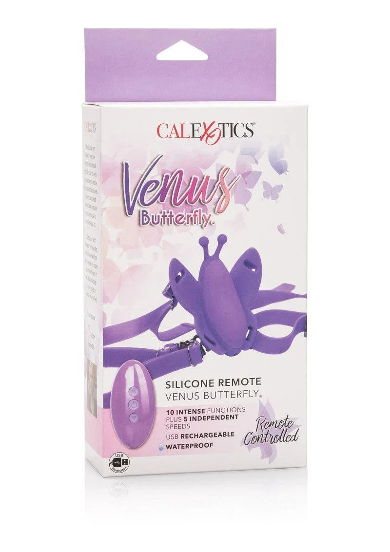 Venus Butterfly Silicone Remote Venus Butterfly Kleine vibrator by CalExotics - Happytoys Sexshop: Toys for Feeling Happy & Easy 😊 - Discreet geleverd