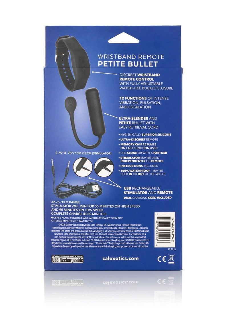 CalExotics Wristband Remote Petite Bullet vibrator met horlogestijl afstandbediening - Happytoys Sexshop: Toys for Feeling Happy & Easy 😊 - Discreet geleverd