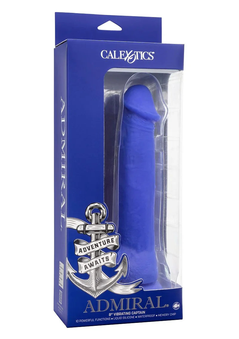 ♂ CalExotics Admiral 8” Vibrating Captain - Happytoys Sexshop: Toys for Feeling Happy & Easy 😊 - Discreet geleverd