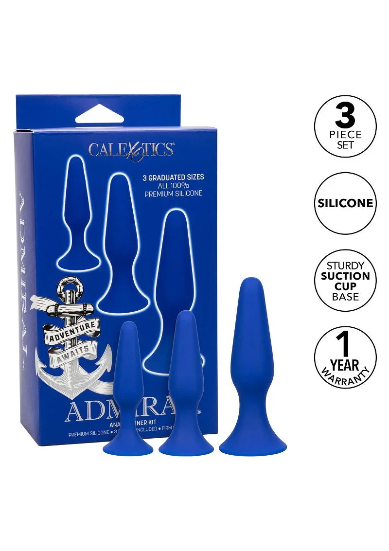 ♂ ♀ CalExotics Admiral Anal Trainer Kit - Happytoys Sexshop: Toys for Feeling Happy & Easy 😊 - Discreet geleverd