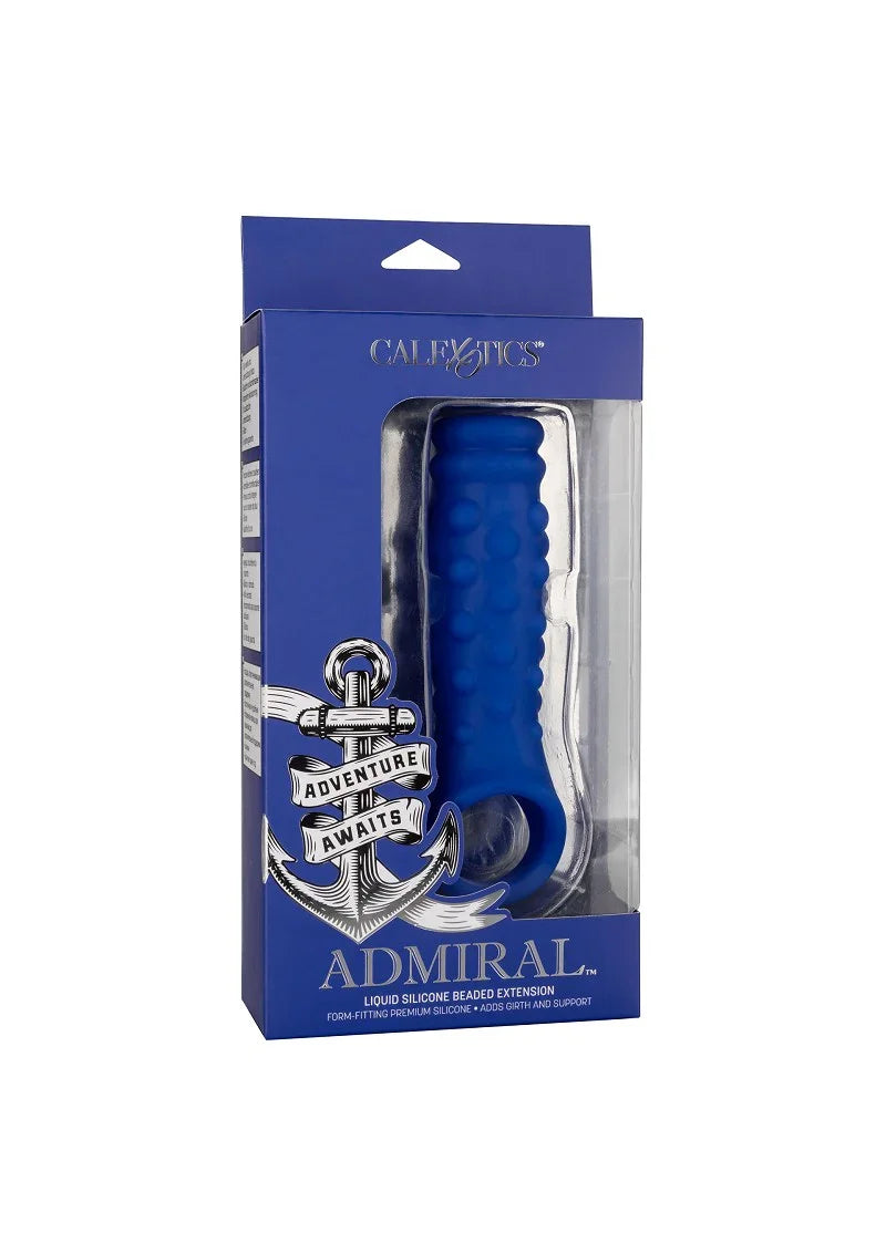 ♂ CalExotics Admiral Liquid Silicone Beaded Extension - Happytoys Sexshop: Toys for Feeling Happy & Easy 😊 - Discreet geleverd