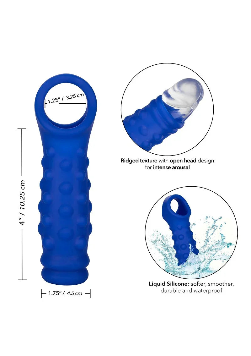 ♂ CalExotics Admiral Liquid Silicone Beaded Extension - Happytoys Sexshop: Toys for Feeling Happy & Easy 😊 - Discreet geleverd