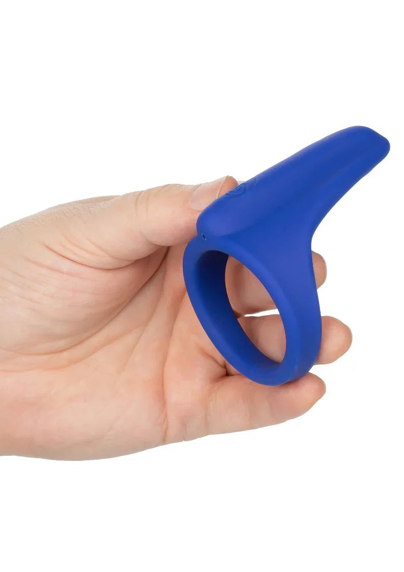 ♂ CalExotics Admiral Liquid Silicone Vibrating Perineum Massager & Ring - Happytoys Sexshop: Toys for Feeling Happy & Easy 😊 - Discreet geleverd
