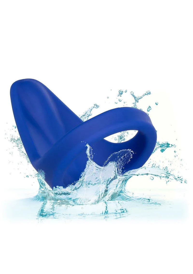 ♂ CalExotics Admiral Liquid Silicone Vibrating Perineum Massager & Ring - Happytoys Sexshop: Toys for Feeling Happy & Easy 😊 - Discreet geleverd