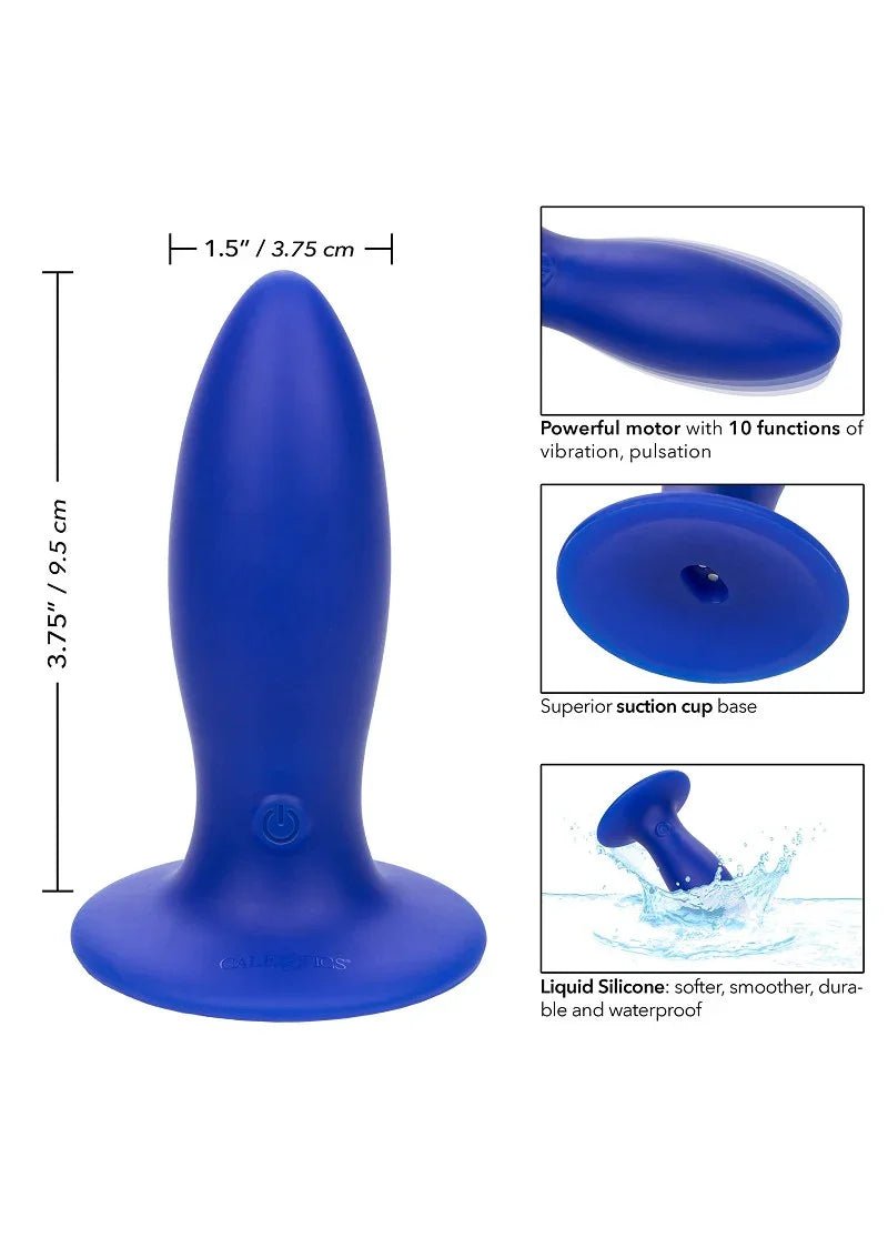 ♂ CalExotics Admiral Liquid Silicone Vibrating Torpedo - Happytoys Sexshop: Toys for Feeling Happy & Easy 😊 - Discreet geleverd