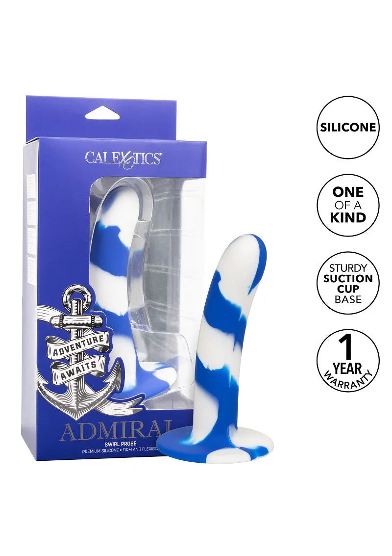 ♂ CalExotics Admiral Swirl Probe - Happytoys Sexshop: Toys for Feeling Happy & Easy 😊 - Discreet geleverd