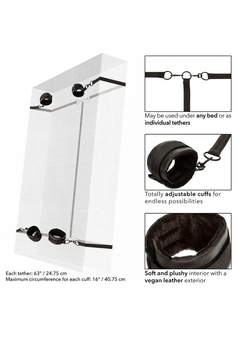 Boundless Bed Restraint by CalExotics - Happytoys Sexshop: Toys for Feeling Happy & Easy 😊 - Discreet geleverd