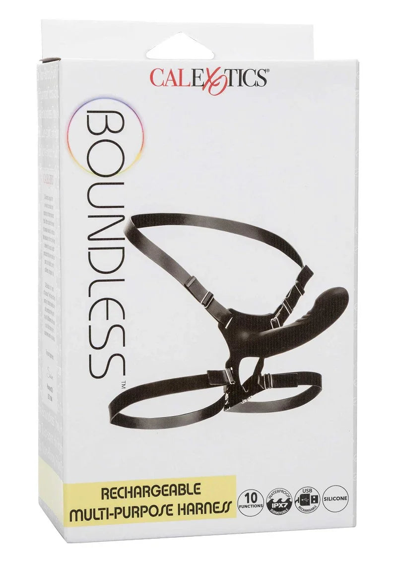 Boundless Rechargeable Multi-Purpose Harness by CalExotics - Happytoys Sexshop: Toys for Feeling Happy & Easy 😊 - Discreet geleverd