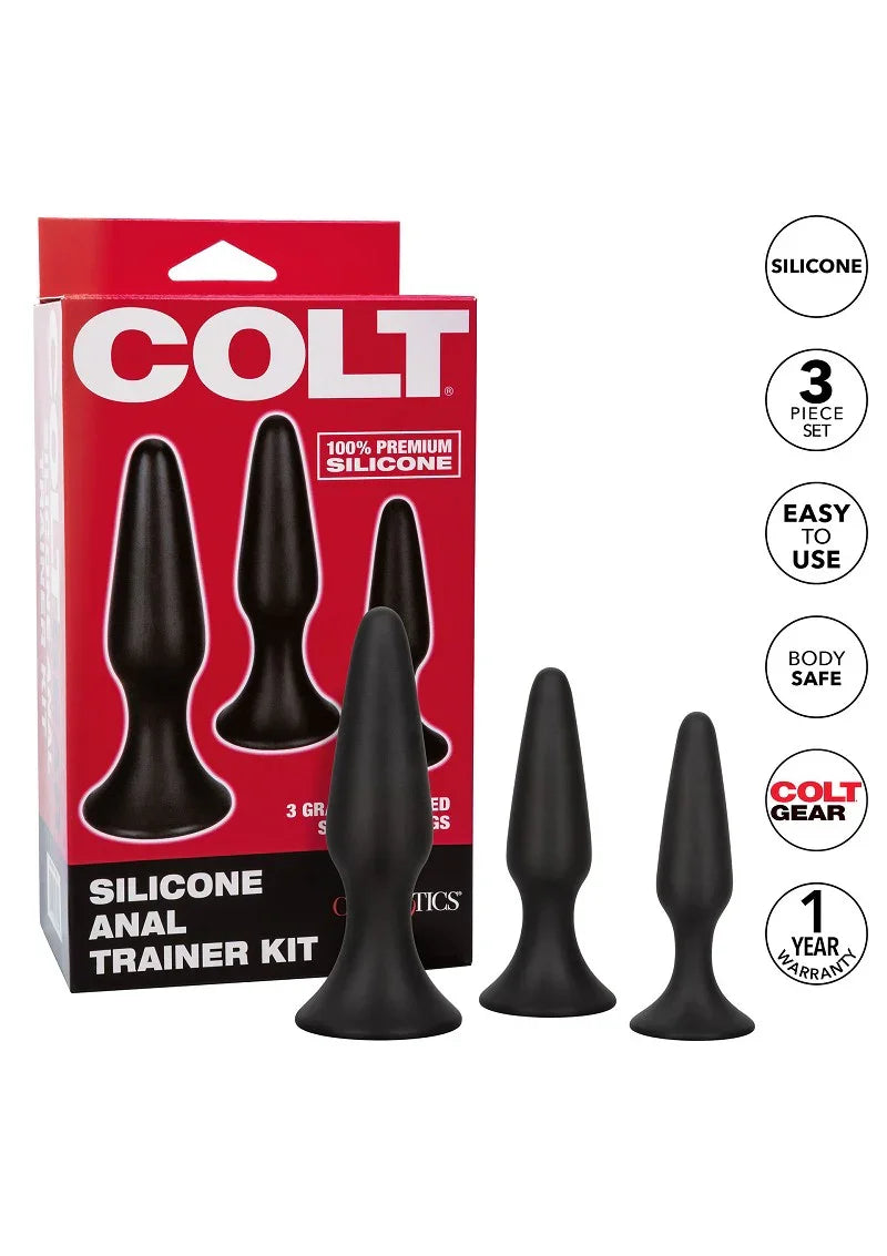 β β CalExotics COLT Silicone Anal Trainer Kit - Happytoys Sexshop: Toys for Feeling Happy & Easy π - Discreet geleverd