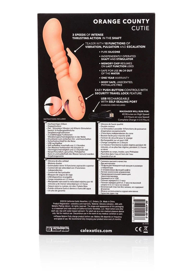 California Dreaming Orange County Cutie by CalExotics - Happytoys Sexshop: Toys for Feeling Happy & Easy 😊 - Discreet geleverd