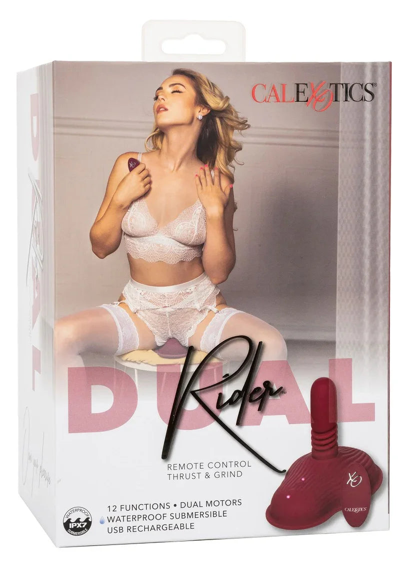 Dual Rider Remote Control Thrust & Grind by CalExotics - Happytoys Sexshop: Toys for Feeling Happy & Easy 😊 - Discreet geleverd