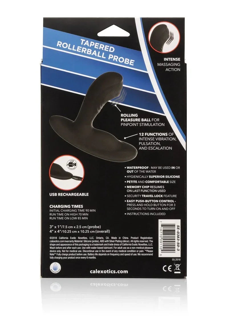 CalExoticsEclipseTaperedRollerBallProbe7 @ Happytoys Sexshop: online sex shop for Feeling Happy & Easy π the erotic store owned by a woman