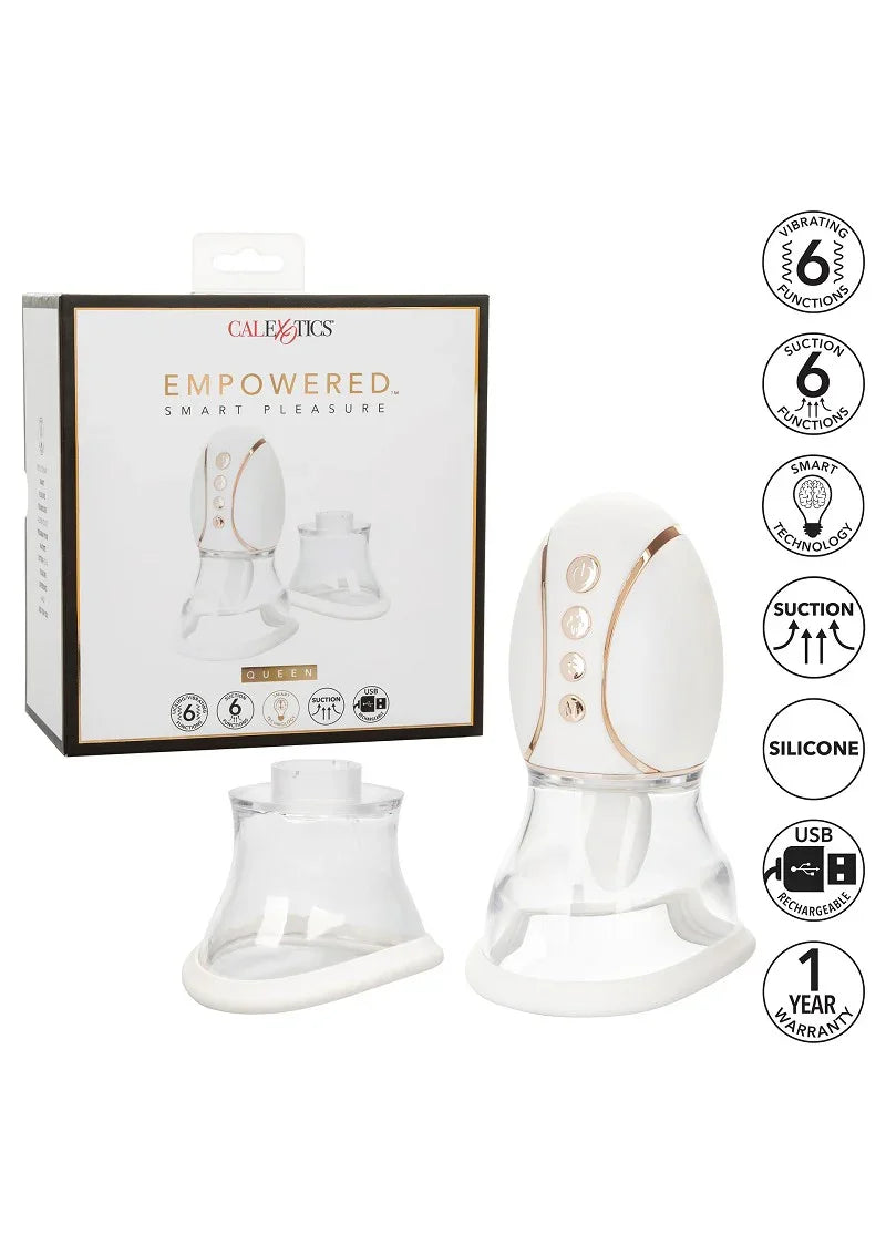 β CalExotics Empowered Smart Pleasure Queen licking vibrator - Happytoys Sexshop: Toys for Feeling Happy & Easy π - Discreet geleverd