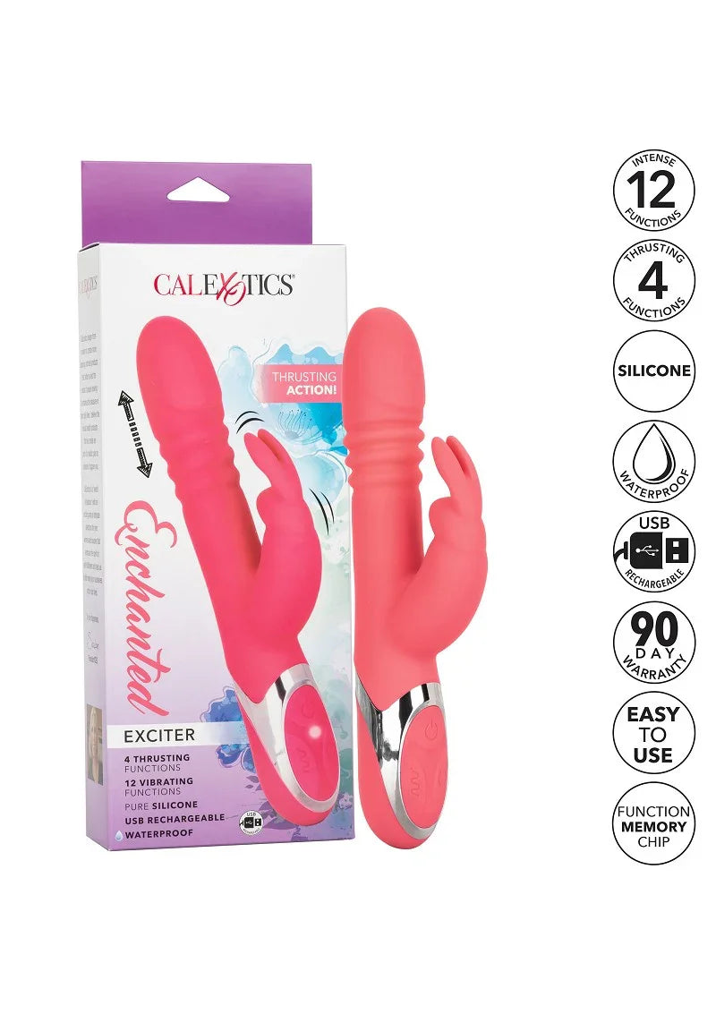 ♀ CalExotics Enchanted Exciter Rabbit vibrator - Happytoys Sexshop: Toys for Feeling Happy & Easy 😊 - Discreet geleverd