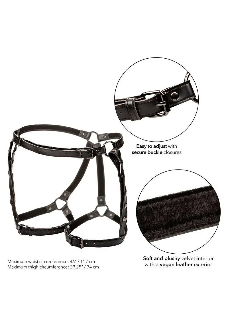 Euphoria Collection Plus Size Riding Thigh Harness by CalExotics - Happytoys Sexshop: Toys for Feeling Happy & Easy 😊 - Discreet geleverd