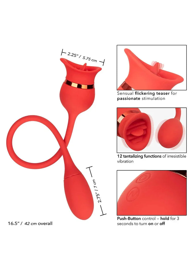 ♀ CalExotics French Kiss Casanova teaser/vibrator - Happytoys Sexshop: Toys for Feeling Happy & Easy 😊 - Discreet geleverd