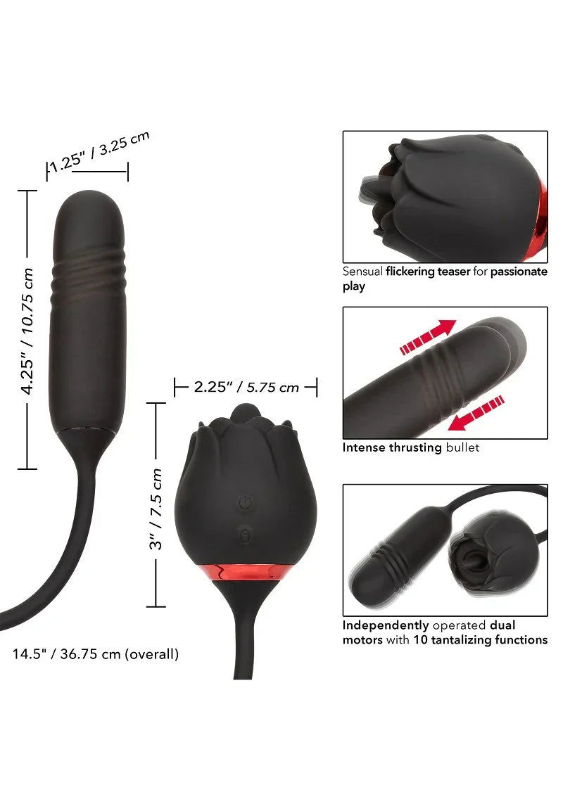 ♀ CalExotics French Kiss Elite Romeo double action vibrator - Happytoys Sexshop: Toys for Feeling Happy & Easy 😊 - Discreet geleverd