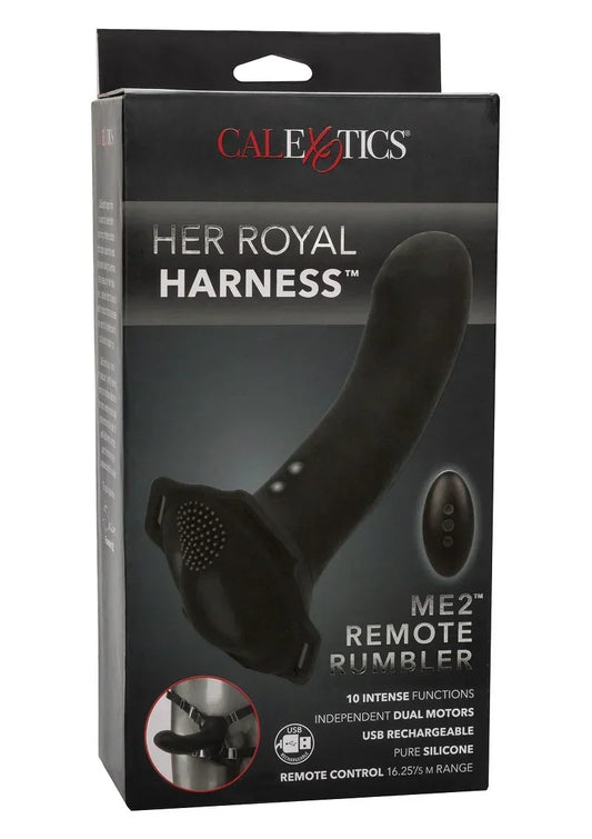 Her Royal Harness Me2 Remote Rumbler Pegging Strap-On CalExotics - Happytoys Sexshop: online sex shop for Feeling Happy & Easy 😊 - Discreet geleverd