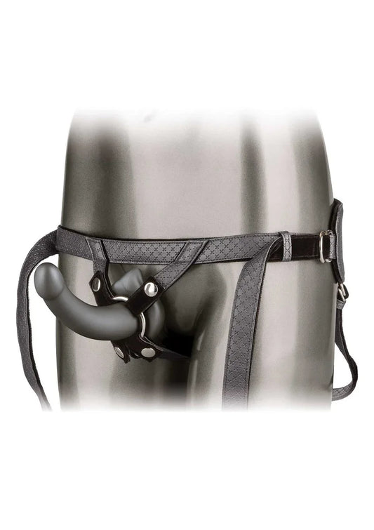 ♂ ♀ CalExotics Her Royal Harness The Royal Ultra-Soft Pegging strap on Set - Happytoys Sexshop: Toys for Feeling Happy & Easy 😊 - Discreet geleverd